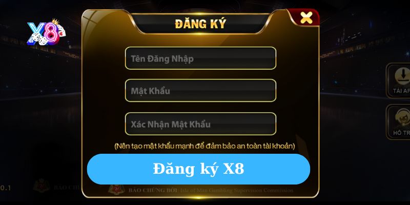 Đăng ký X8