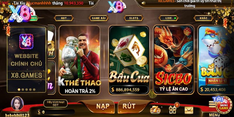 link vào X8 không bị chặn